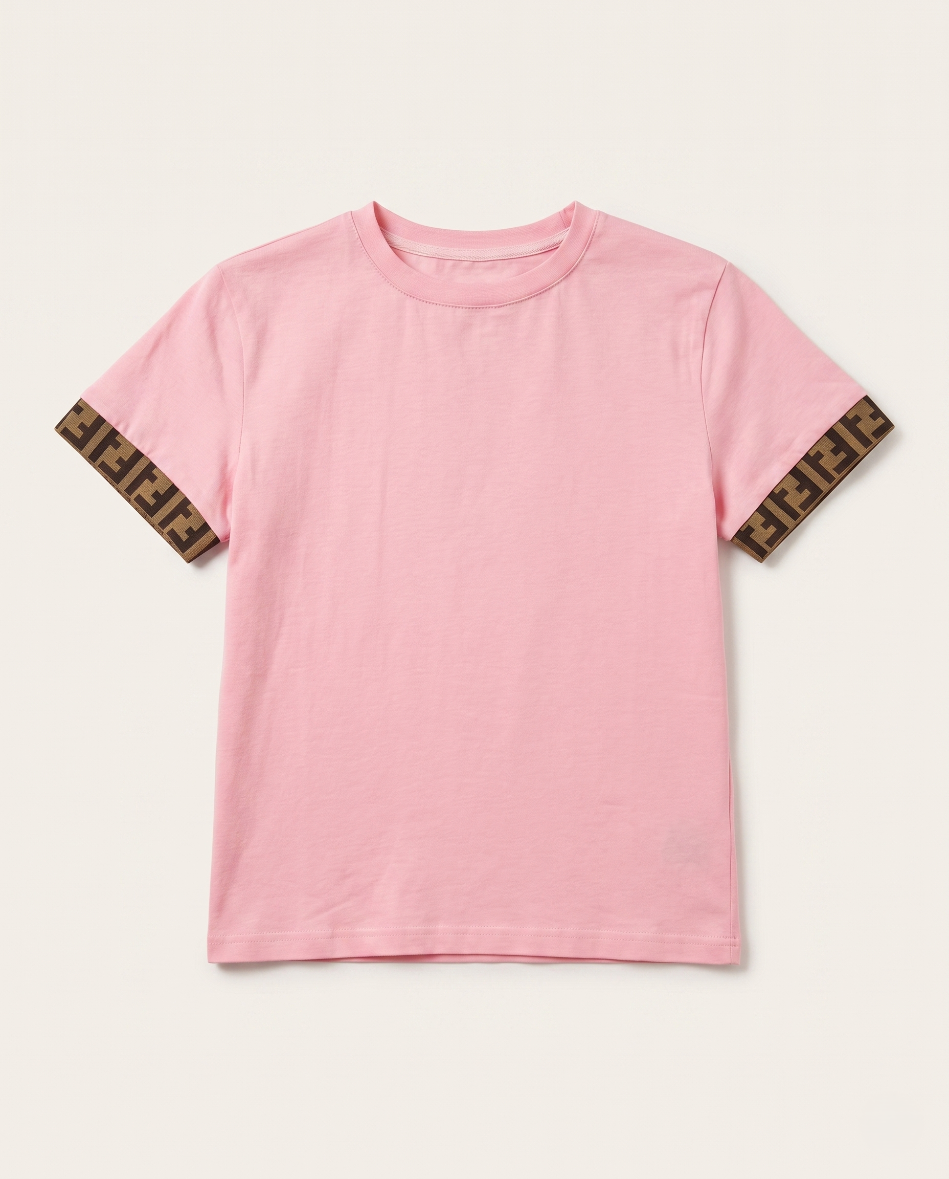 Fendi - Pink Cotton Crewneck T-Shirt – Lebsak