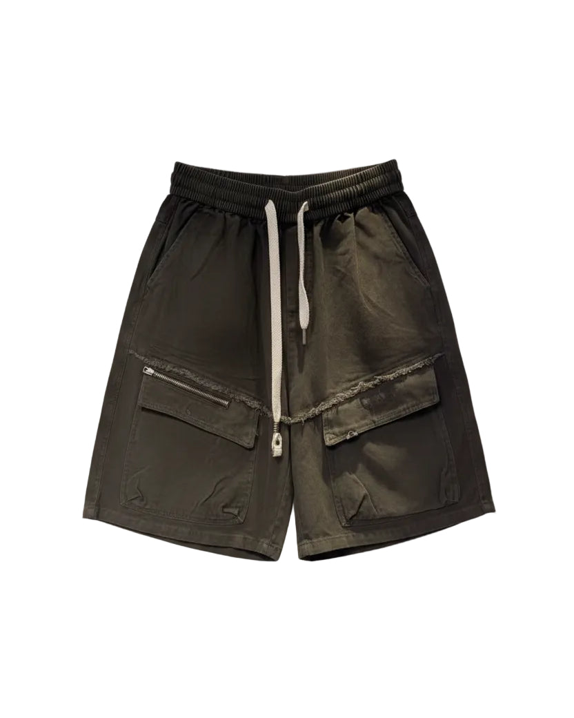 Loewe - Distressed Cargo Sweat Shorts (Washed Olive) – Lebsak