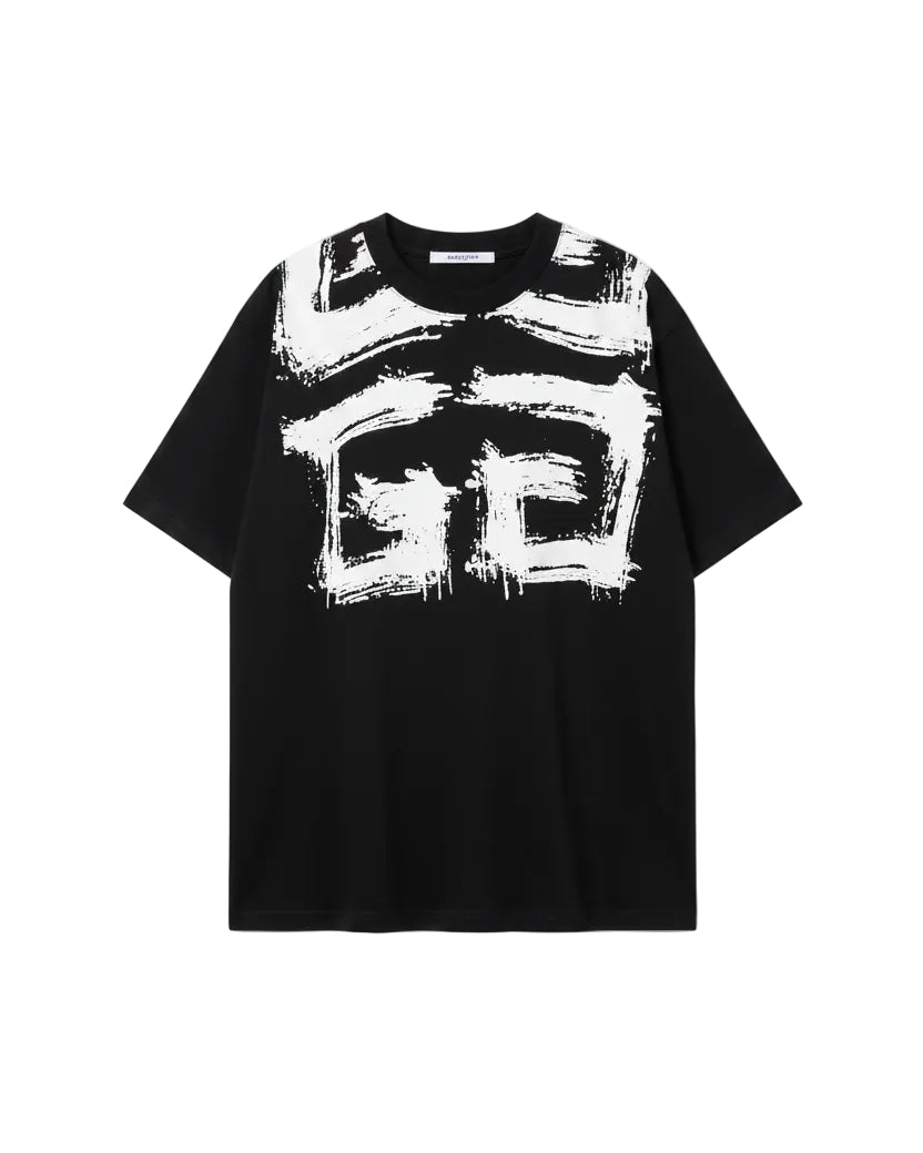 Givenchy - Brushstroke 4G Logo Heavyweight T-Shirt (Onyx Black