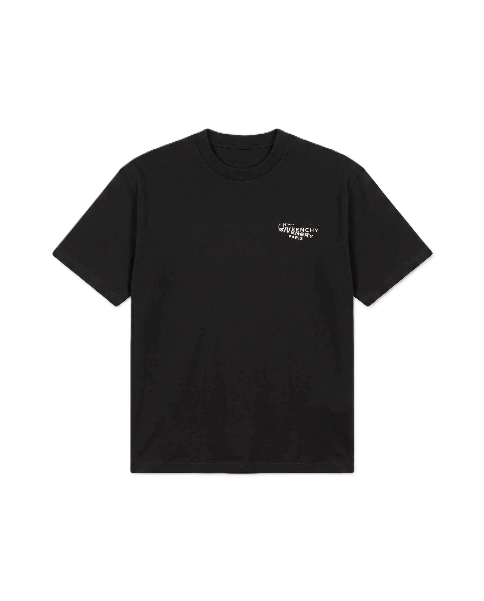 GIVENCHY PARIS プリント Tシャツ ブラック Givenchy - Black Distressed Logo T-Shirt – Lebsak
