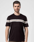 Vaganza - Men's Chest Stripe Premium Cotton T-Shirt