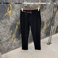 Moncler - Tricolour-Detail Technical Chino Trousers – Available in Black & Navy