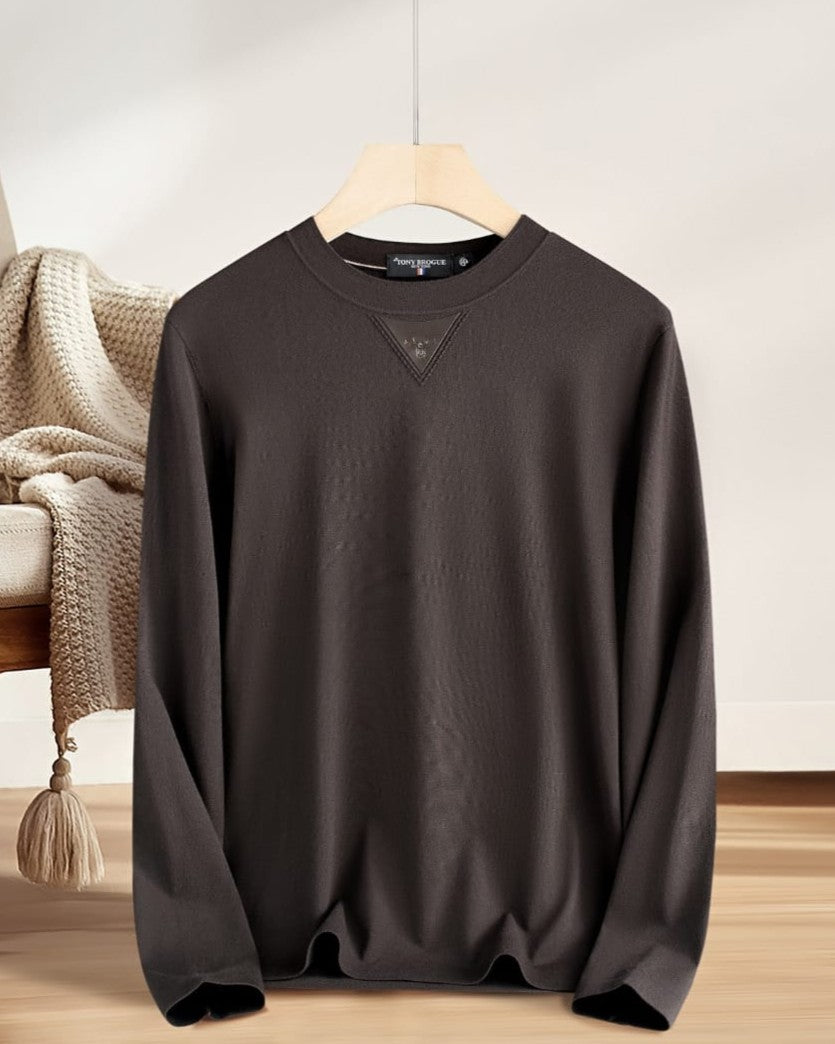Prada - Enamel Triangle Logo Crew-Neck Long Sleeve