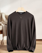 Prada - Enamel Triangle Logo Crew-Neck Long Sleeve