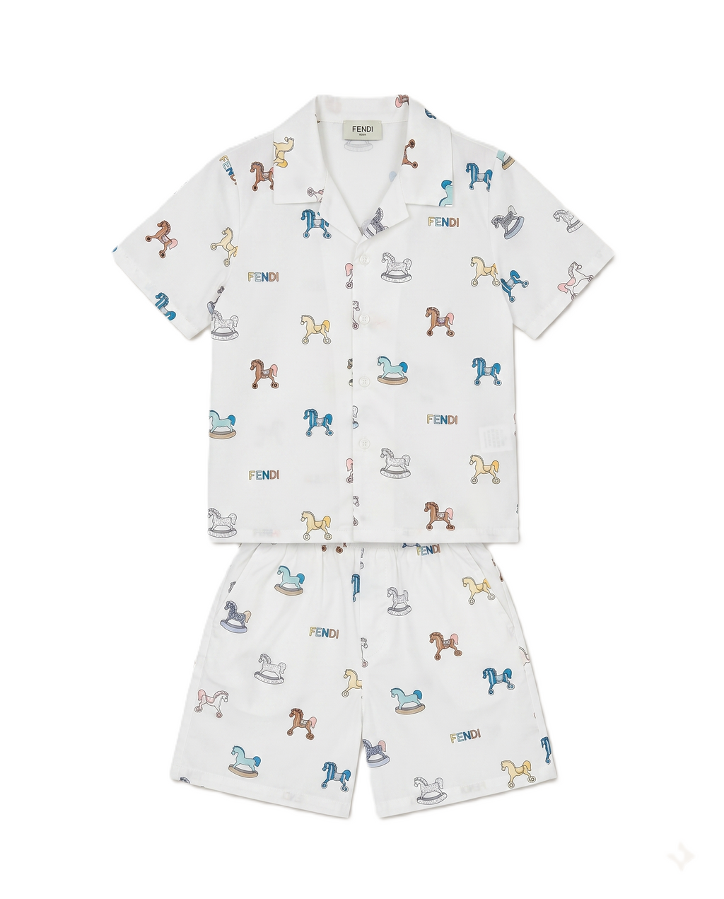 Fendi Kids - Carousel Horse Print Pajama Set