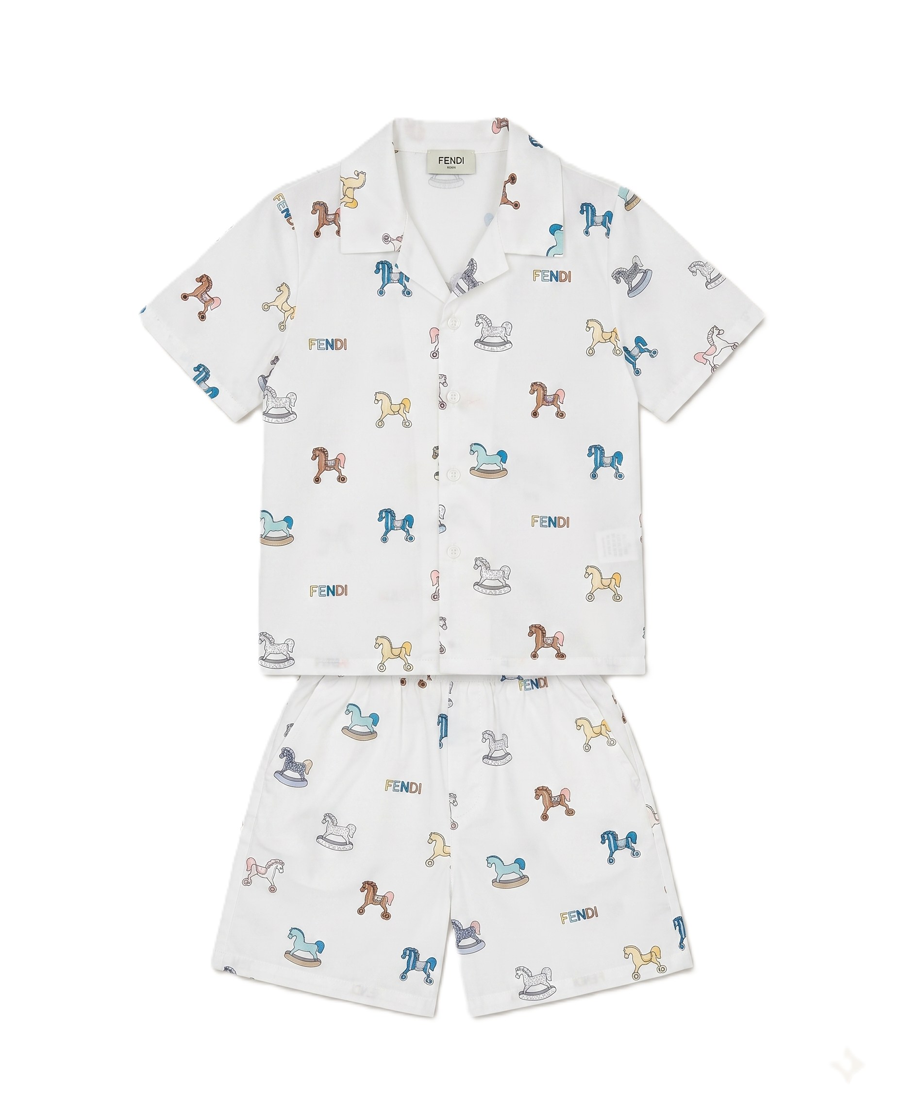 Fendi Kids - Carousel Horse Print Pajama Set