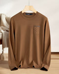 Tom Ford - Textured Pocket Long Sleeve Crew Neck