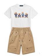 Polo Ralph Lauren Kids - Polo Bear Tee & Pony Chino Shorts Set