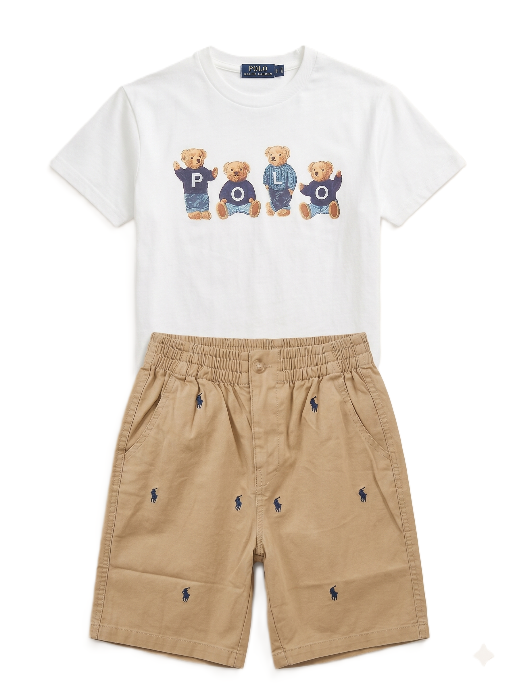 Polo Ralph Lauren Kids - Polo Bear Tee & Pony Chino Shorts Set