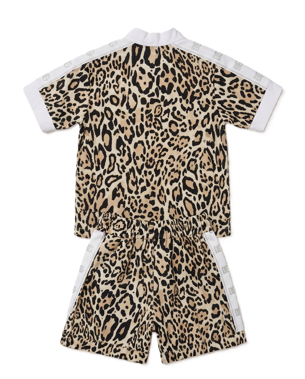 Dolce & Gabbana Kids - Leopard Two-Piece Top & Shorts Set
