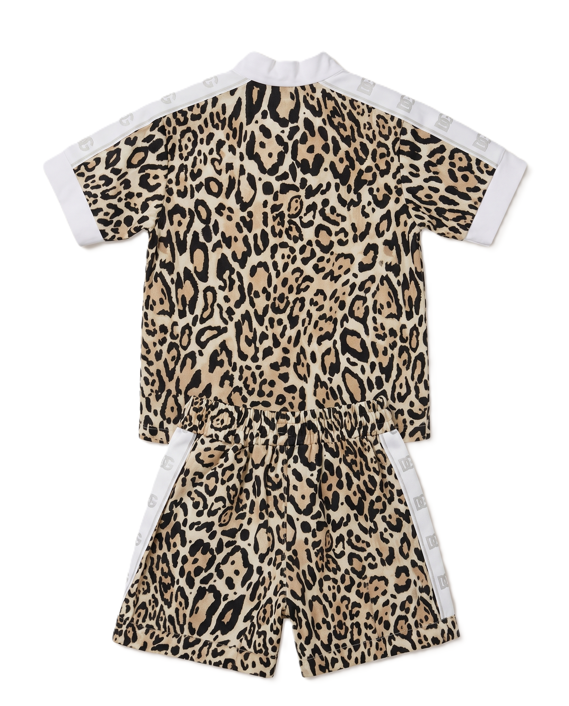 Dolce & Gabbana Kids - Leopard Two-Piece Top & Shorts Set