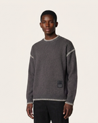 Maison Margiela Contrast Stitch Crewneck Sweater