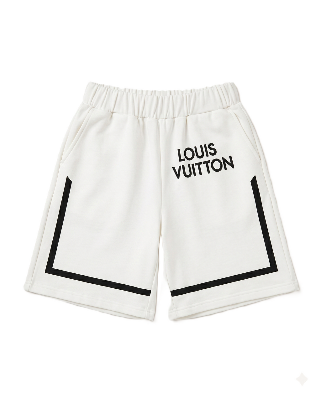 Louis Vuitton - Black & White Tee and Shorts Set