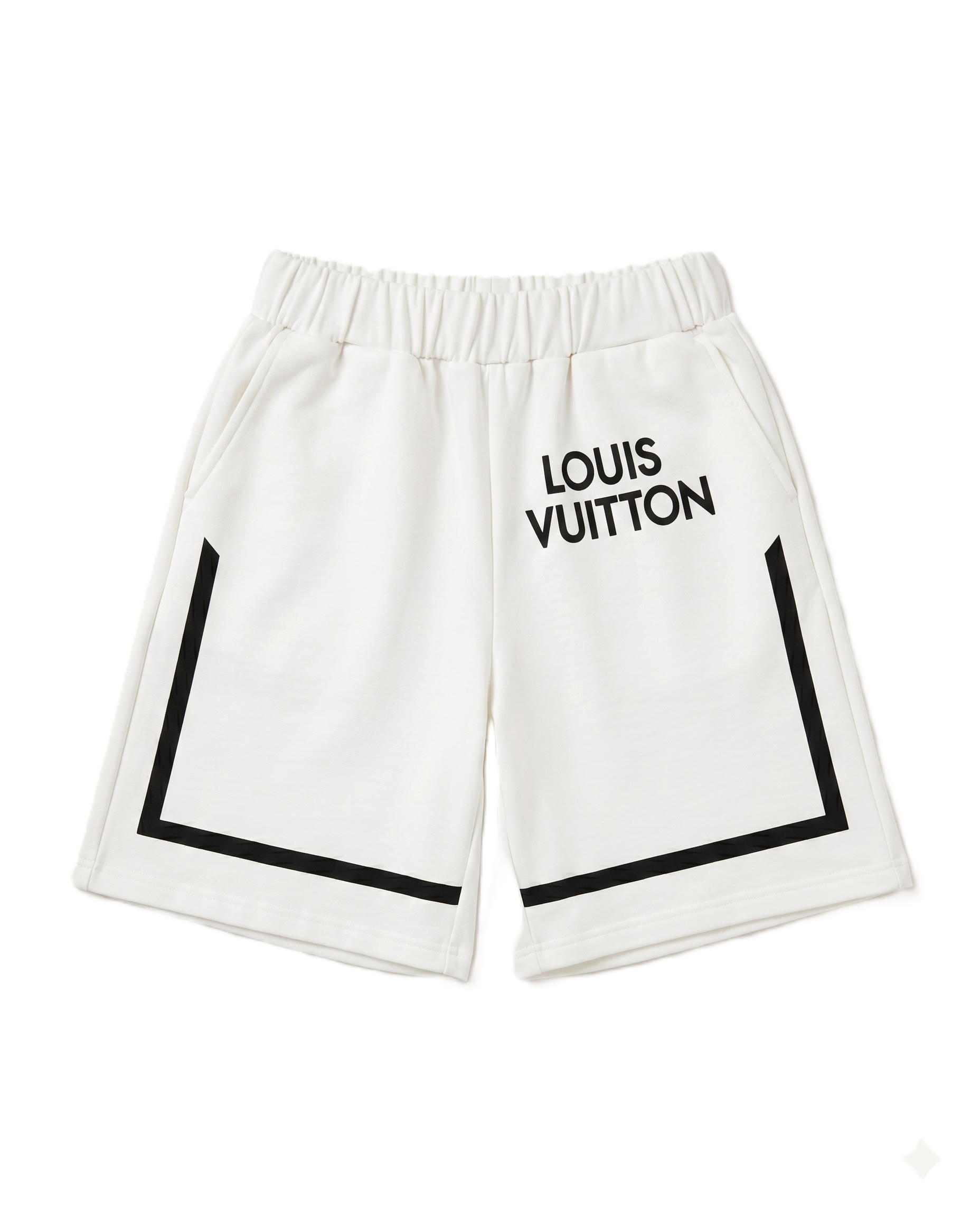 Louis Vuitton - Black & White Tee and Shorts Set