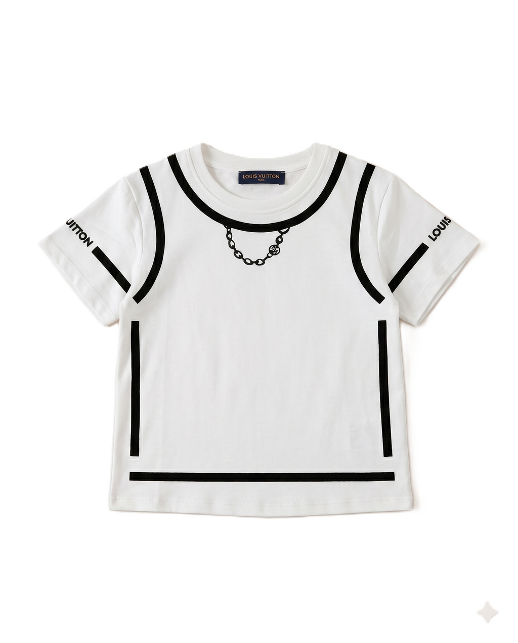 Louis Vuitton - Black & White Tee and Shorts Set