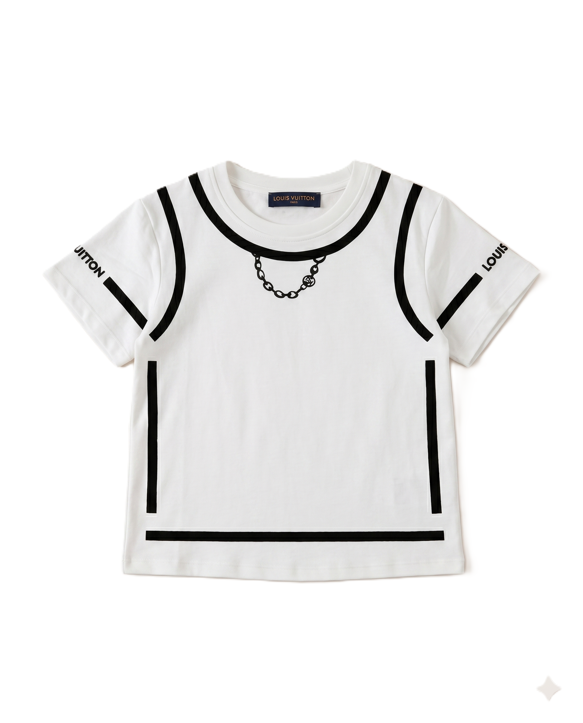 Louis Vuitton - Black & White Tee and Shorts Set