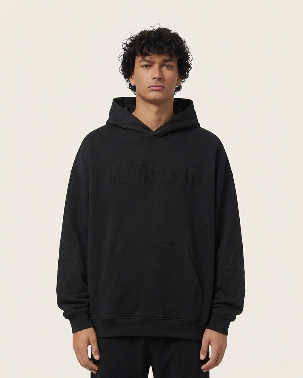Loewe - Tonal Anagram Embroidered Hoodie