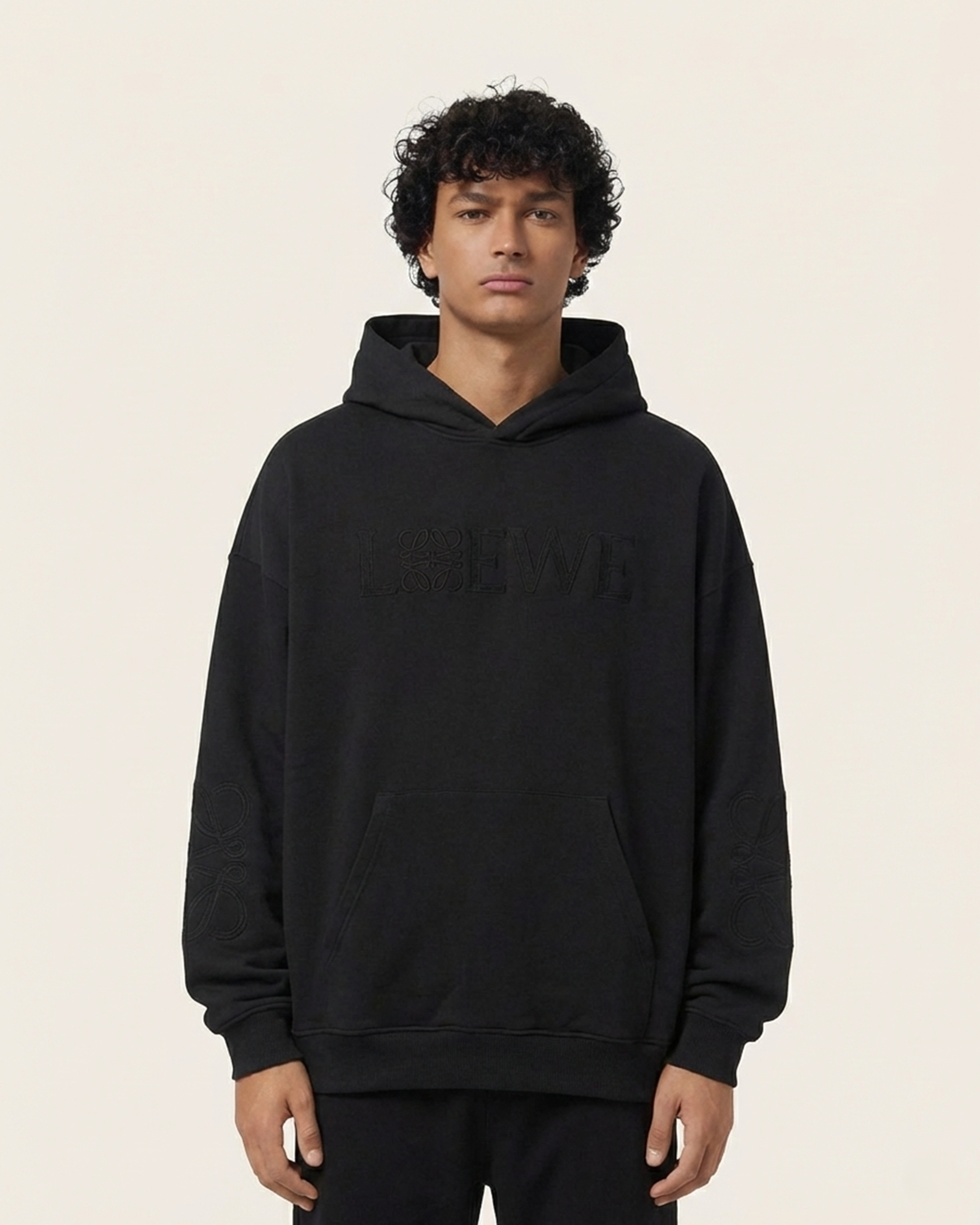 Loewe - Tonal Anagram Embroidered Hoodie