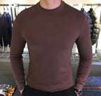 Dior - Bee Embroidery Mock-Neck Long Sleeve Tee