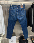 Valentino - Garavani V-Logo Detail Slim-Fit Jeans in Dark Wash Denim