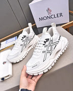 Moncler - White Chunky Sneakers with Graphic Details