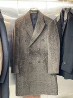 Hermes Men's Plush Textured Wool Double-Breasted Coat