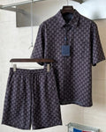 Louis Vuitton - Monogram Denim Short-Sleeved Set