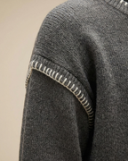 Maison Margiela Contrast Stitch Crewneck Sweater