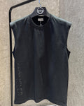 Moncler - Signature Embossed Logo Sleeveless Cotton Jersey Tee – Black