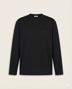 Dior Long Sleeve Crewneck T-Shirt - Black