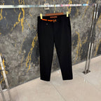 Hermès - Slim-Fit Technical Chino Trousers with Signature "H" Buckle & Orange Detail