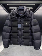 Louis Vuitton Monogram Quilted Down Puffer Jacket - Black