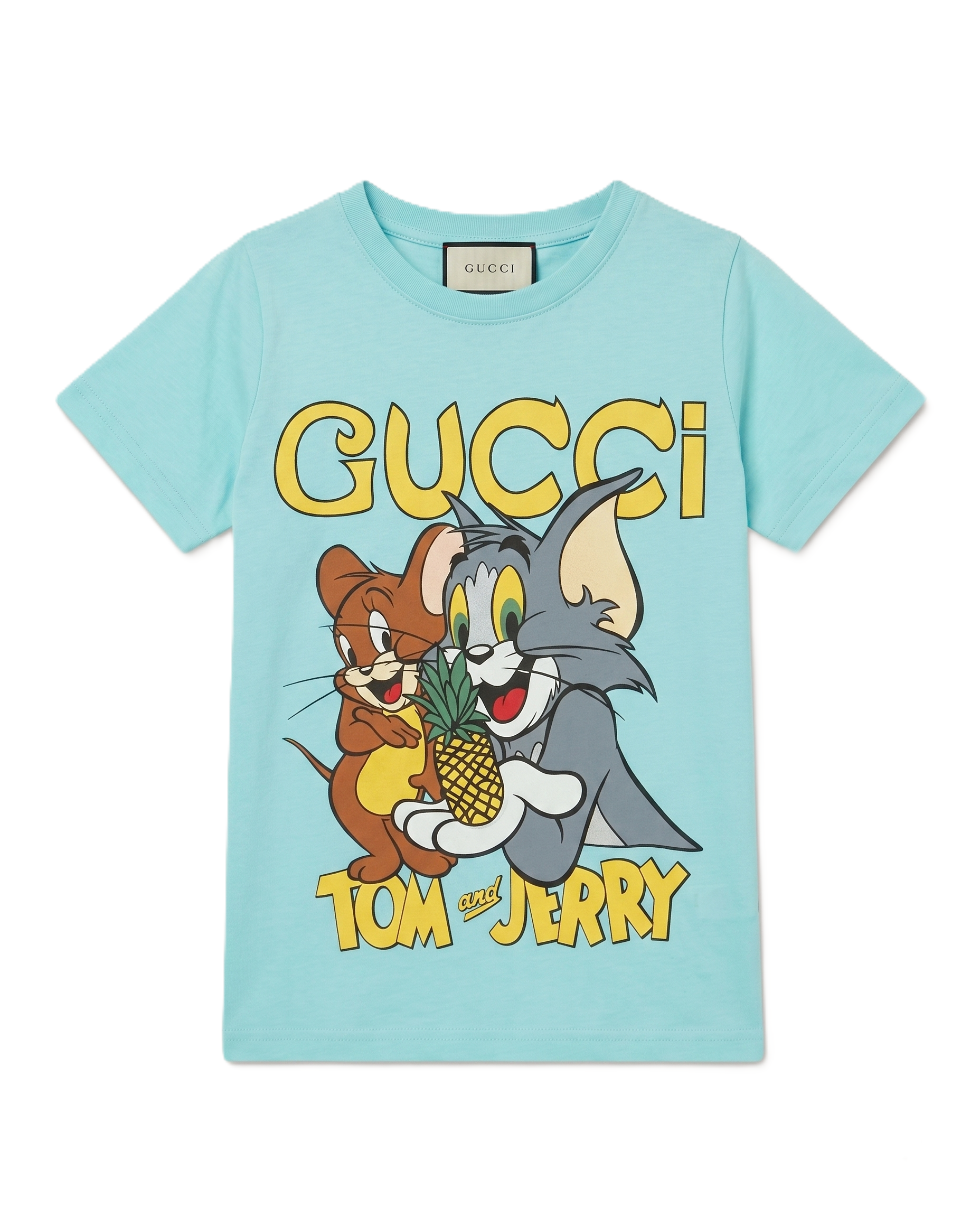 Gucci Kids - Tom & Jerry Graphic T-Shirt - Light Blue