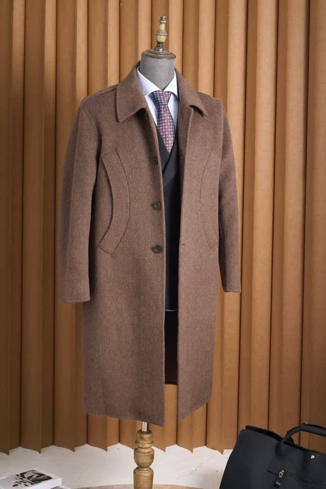 Men's Contemporary Wool Overcoat