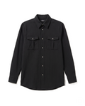 ZEGNA - Black Textured Shirt with Chest Pockets