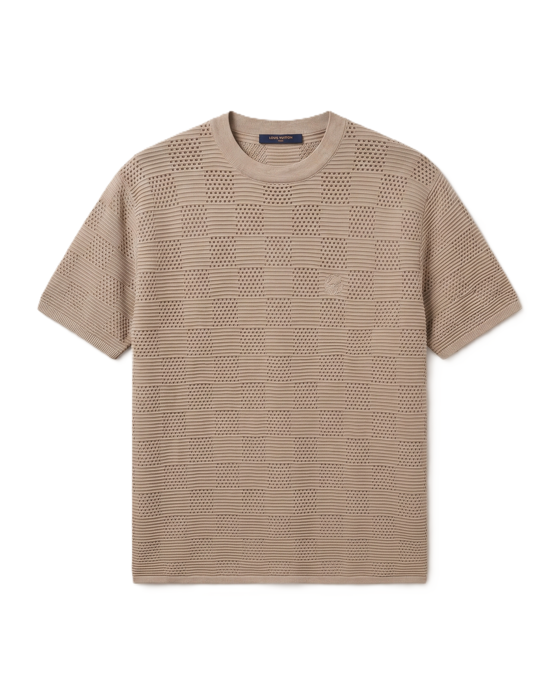 Louis Vuitton - Textured Damier Knit T-Shirt