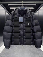 Louis Vuitton Monogram Quilted Down Puffer Jacket - Black