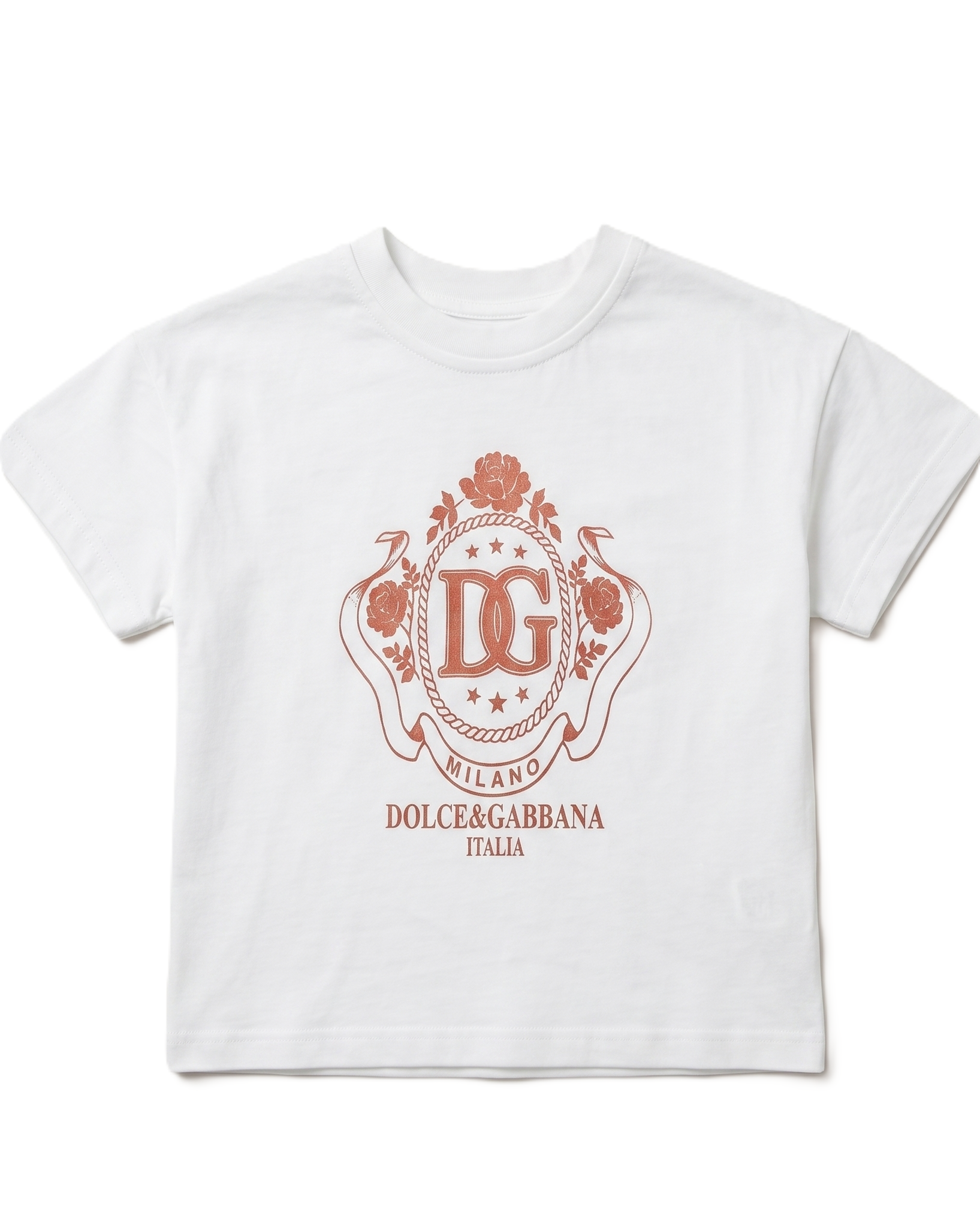 Dolce & Gabbana Kids - White Cotton T-Shirt