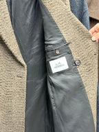 Hermes Men's Plush Textured Wool Double-Breasted Coat