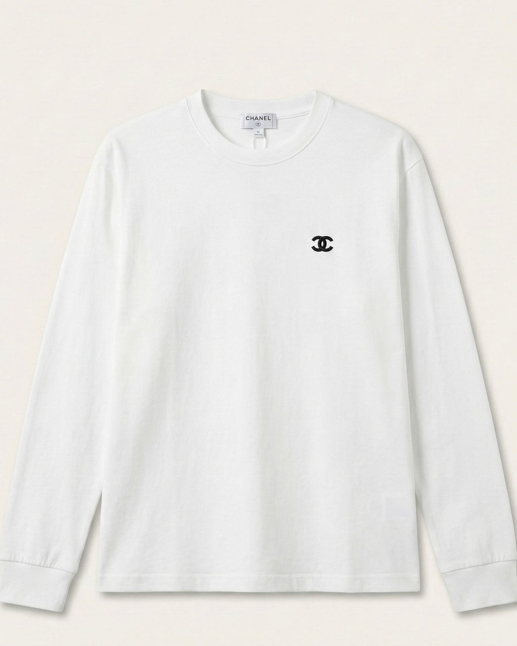 Chanel Long Sleeve Crewneck T-Shirt - White