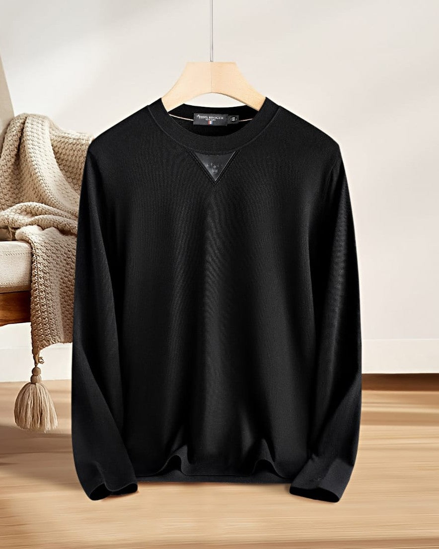 Prada - Enamel Triangle Logo Crew-Neck Long Sleeve