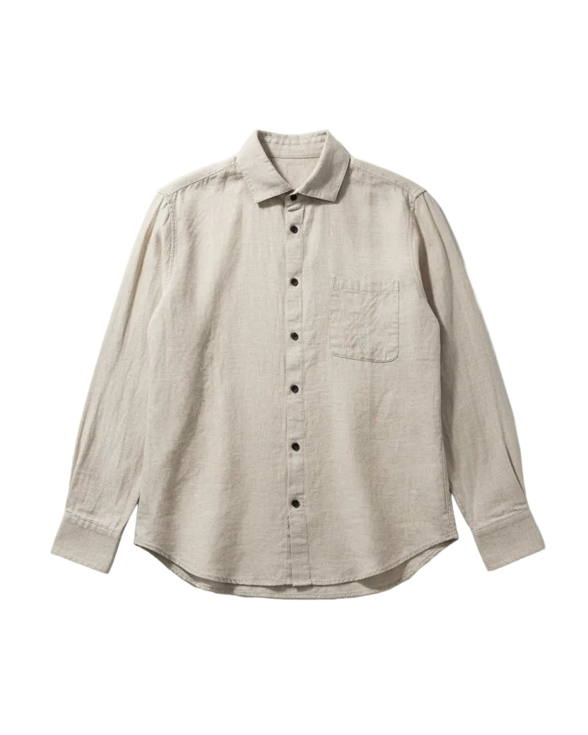 Loro Piana - Classic Linen Short-Sleeve Button-Down Shirt (Cream)