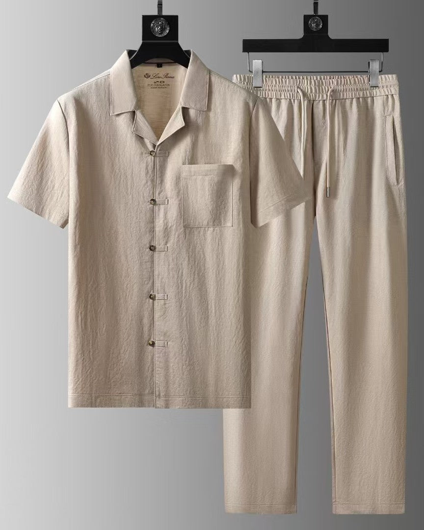 Loro Piana - Summer City Linen-Blend Two-Piece- Sand Beige