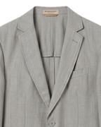 Burberry - Single-Breasted Grey Blazer