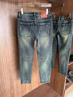 Christian Dior - Vintage Wash Slim Jeans with Multicolour Embroidery