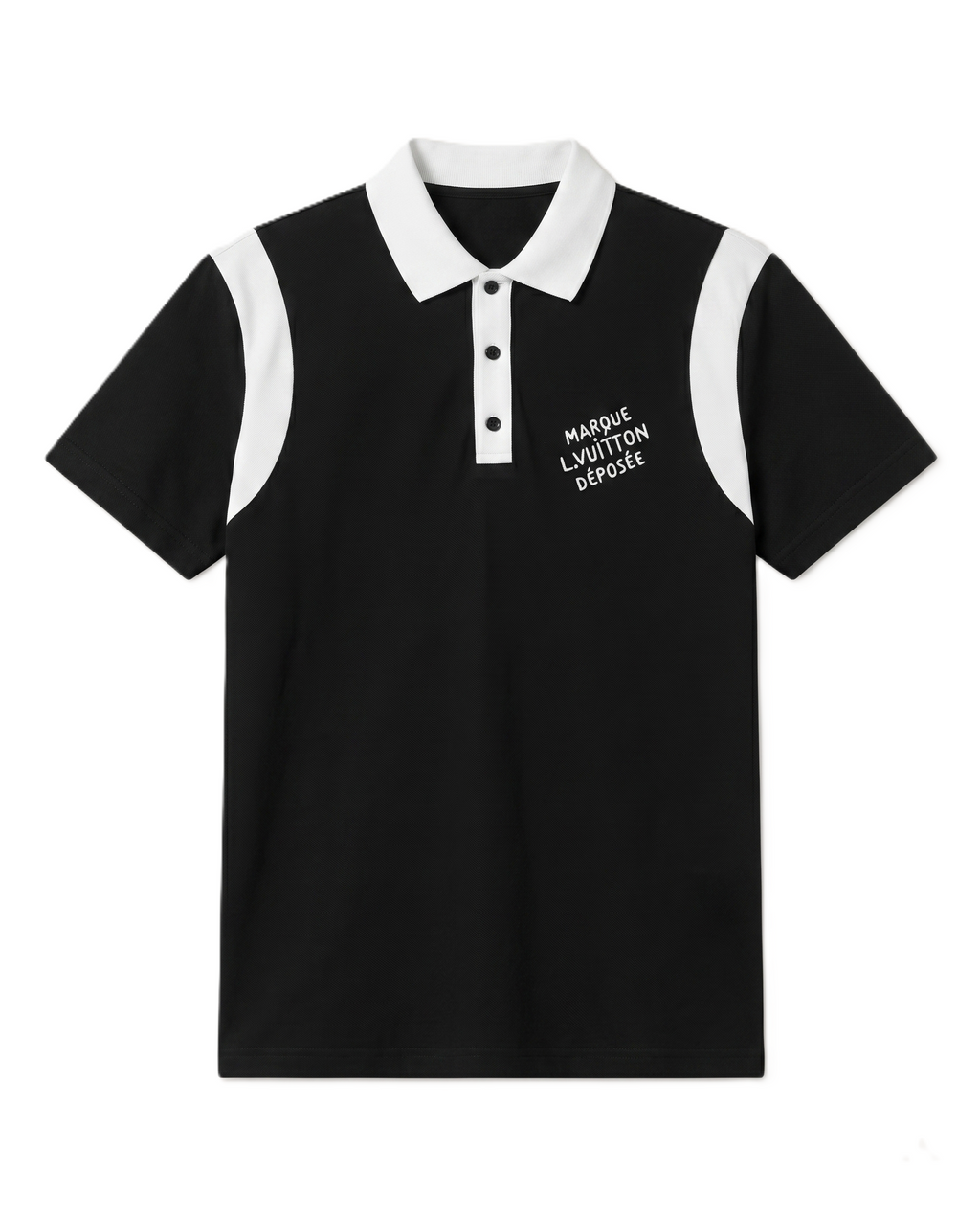 Louis Vuitton - Embroidered Bicolor Polo T-Shirt