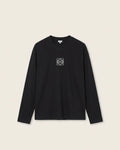 Loewe Anagram Embroidered Long Sleeve T-Shirt - Black