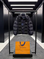 Louis Vuitton Monogram Quilted Down Puffer Jacket - Black