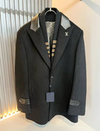 Louis Vuitton Men's Wool Black Overcoat