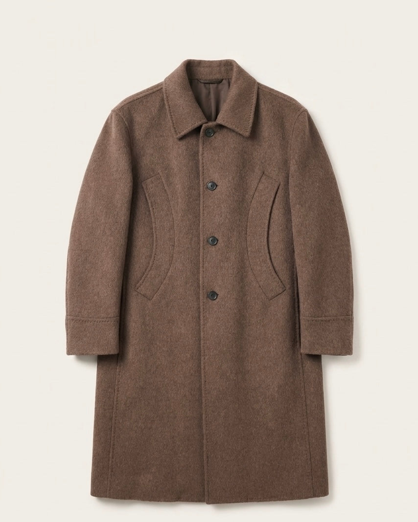 Men's Contemporary Wool Overcoat